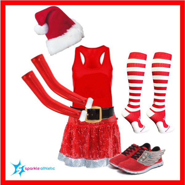 Sports Holiday Running Costumes Athletic Christmas Winter Themed