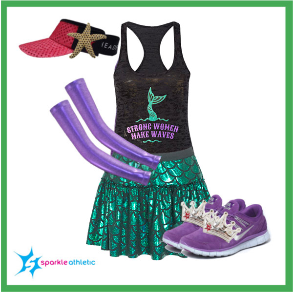 Ariel the little mermaid running costume for runDisney races