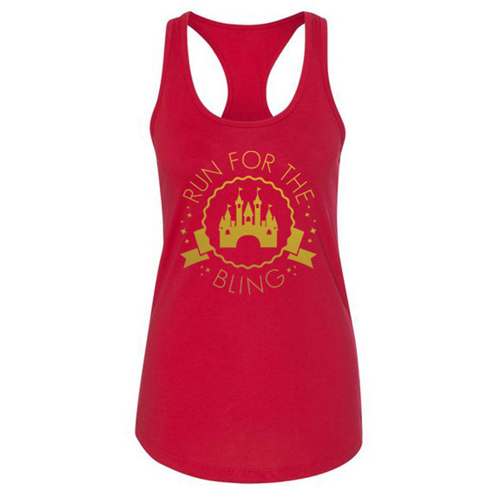 Run for the Bling Tank Top: RED